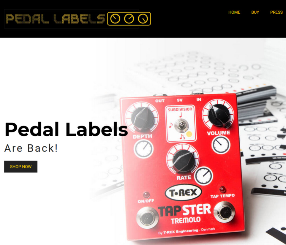 Pedal Labels Pack